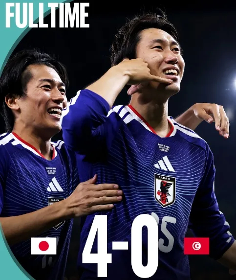 4比0创世界杯队史最大胜利 日本整体碾压突尼斯
