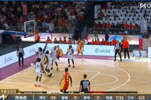 [杨瀚森个人集锦]被评为本场中国最佳！杨瀚森11中7得15分9板集锦